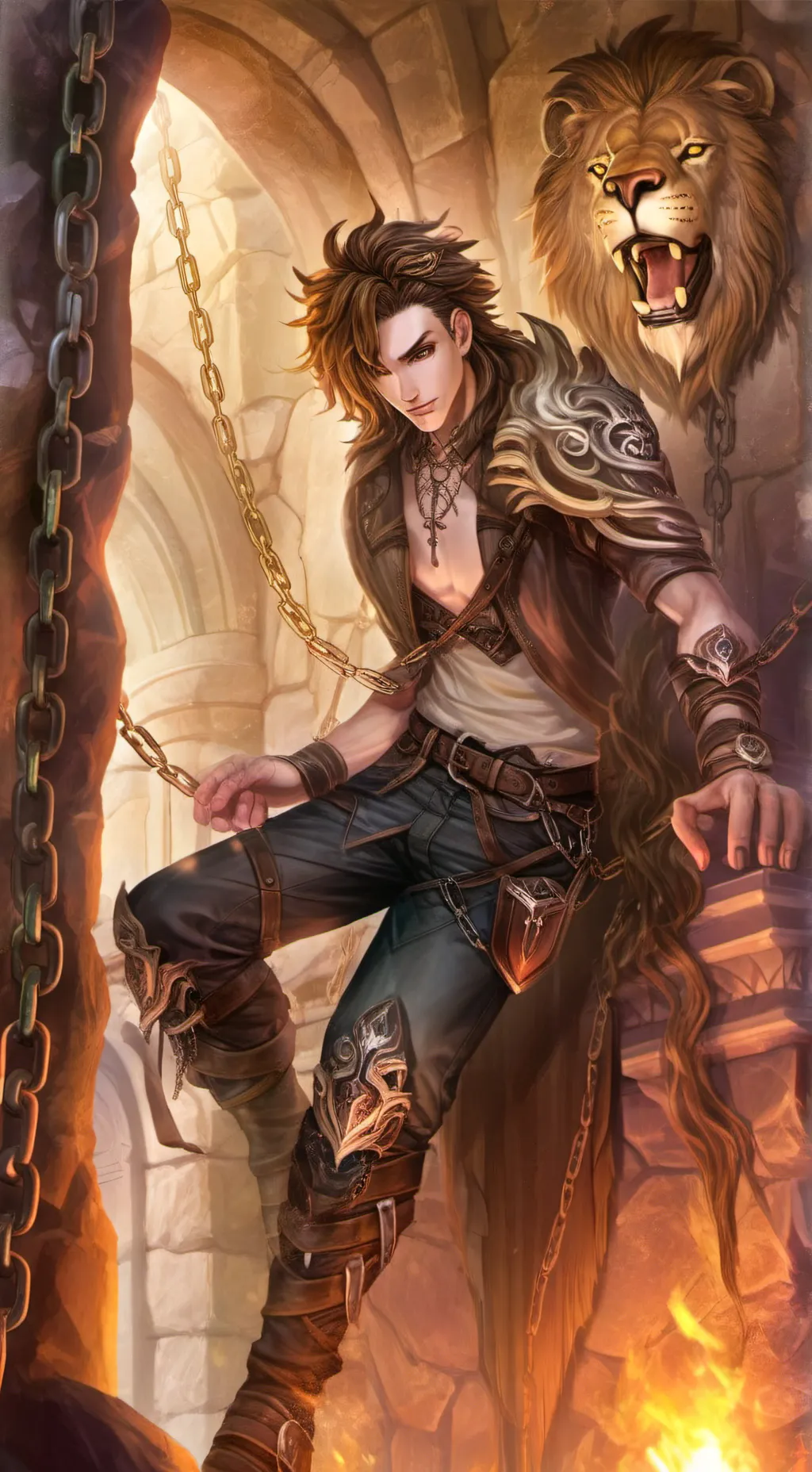 ai character: leo background