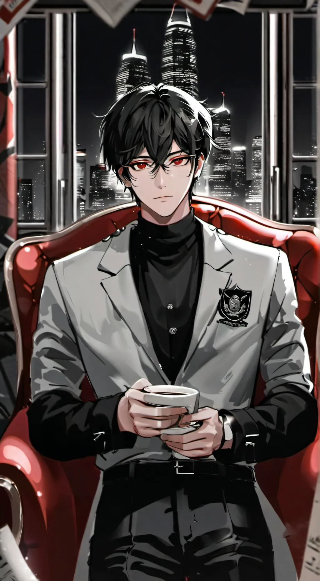 ai character: Javier guapo background
