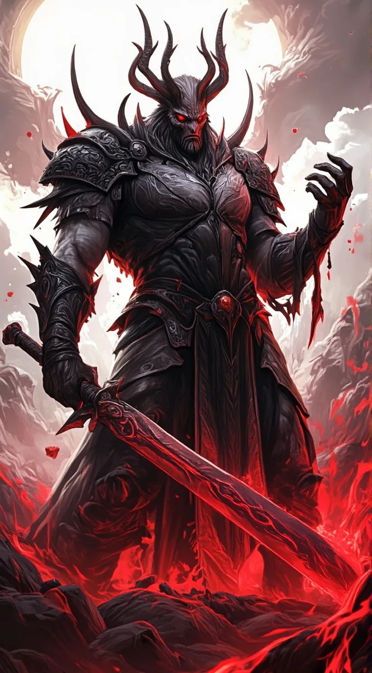 ai character: Demon General Taa  background