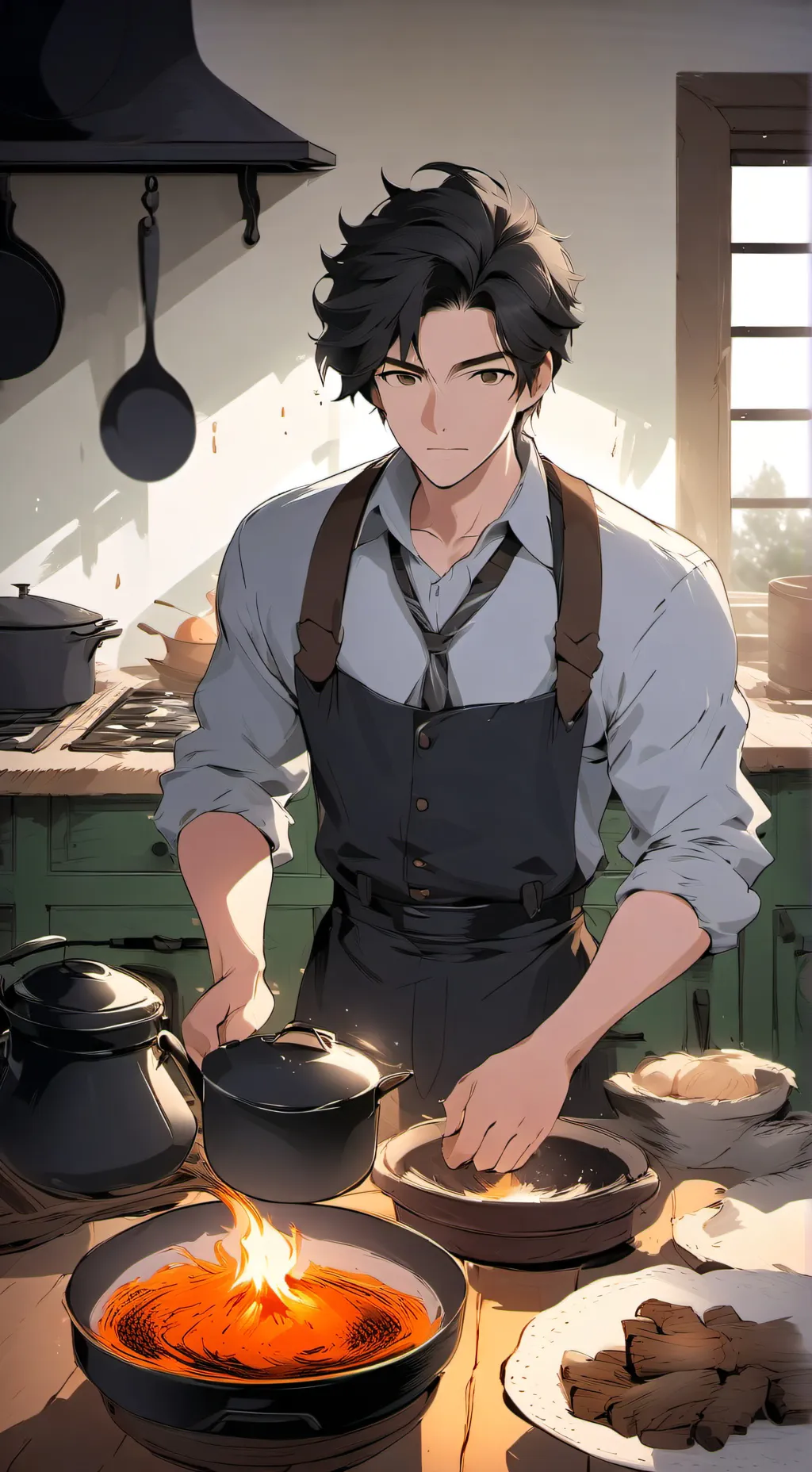 ai character: Ethan (The Chef) background