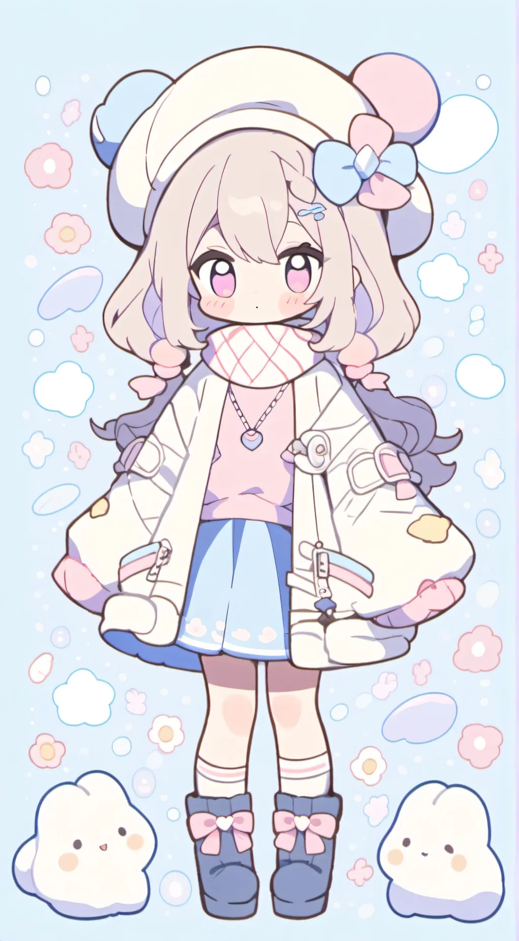 ai character: ayaka💖 background