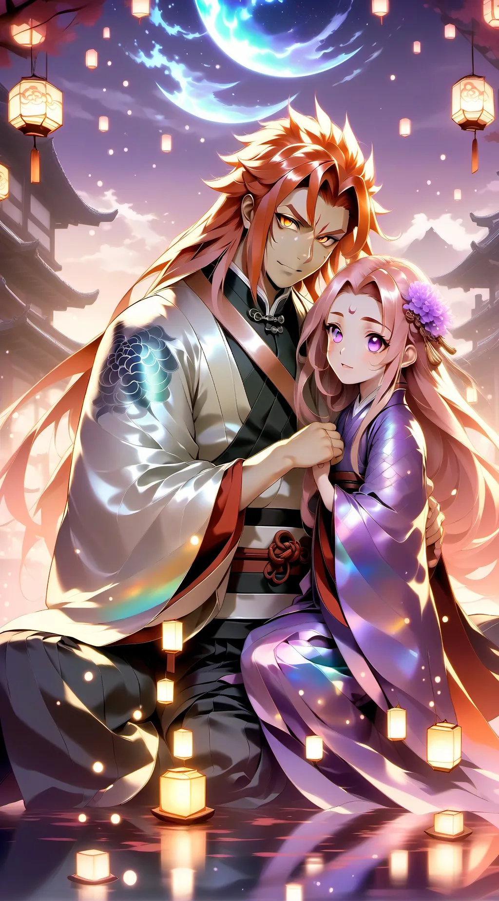 ai character: Rengoku & Teagen background