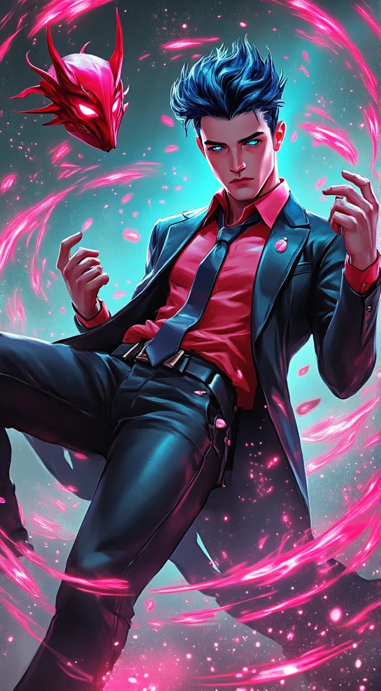 ai character: Male Ladybug x Cat background