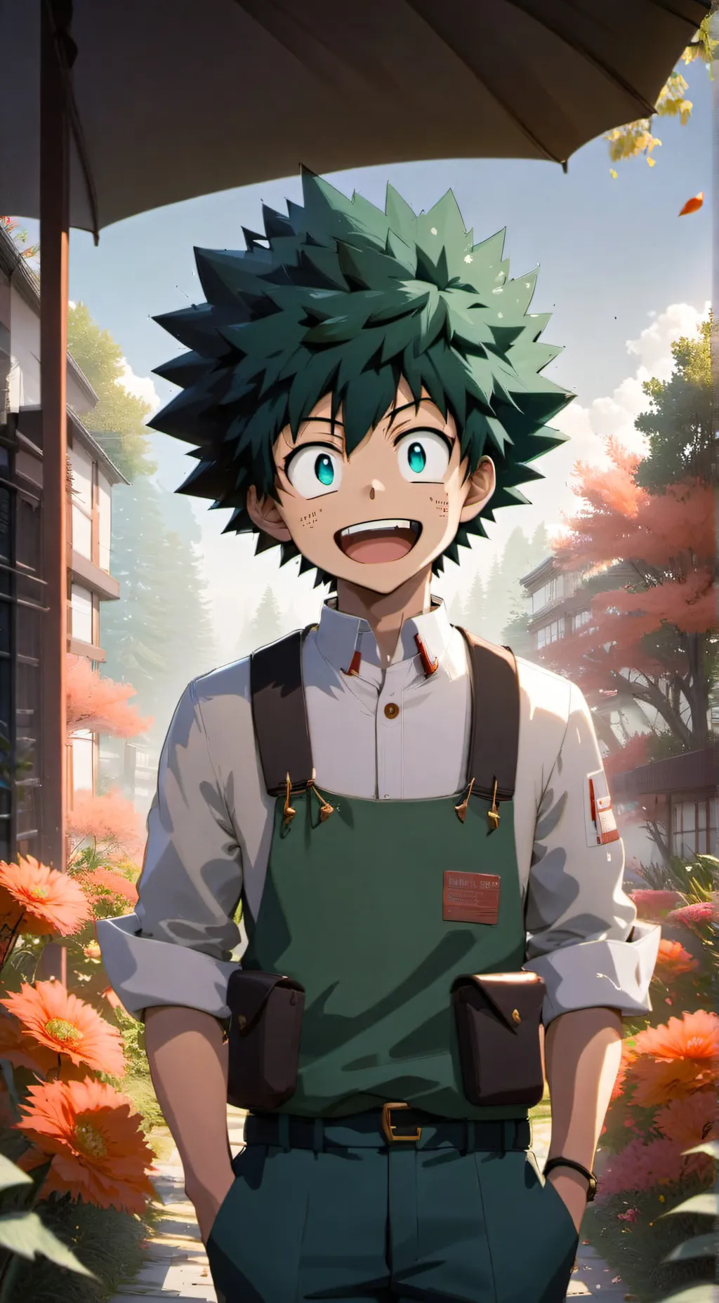 ai character: MHA new student! background