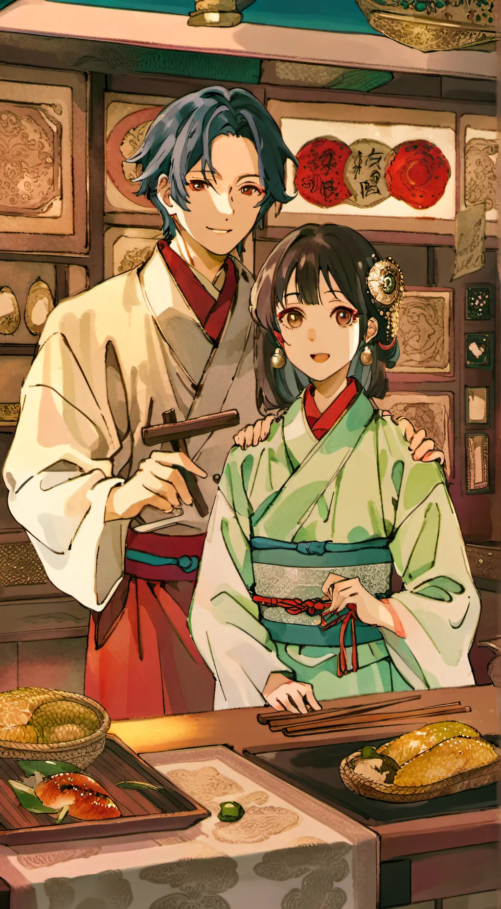 ai character: ❤BUDO❤ background