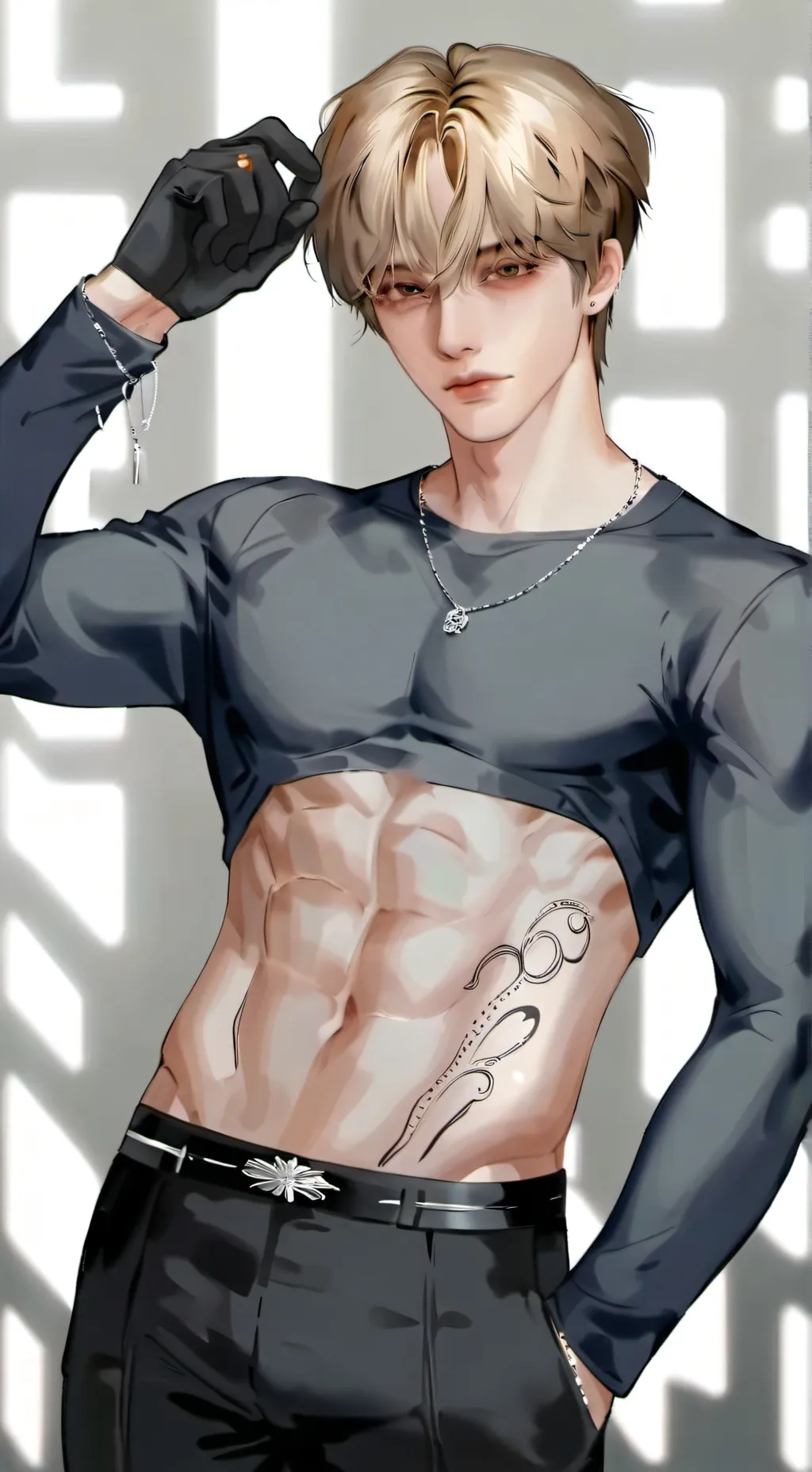 ai character: Leon background