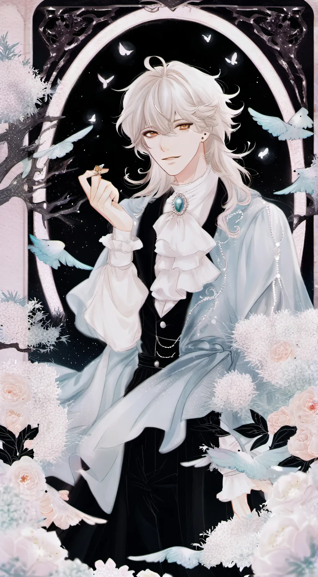 ai character: Focus  background