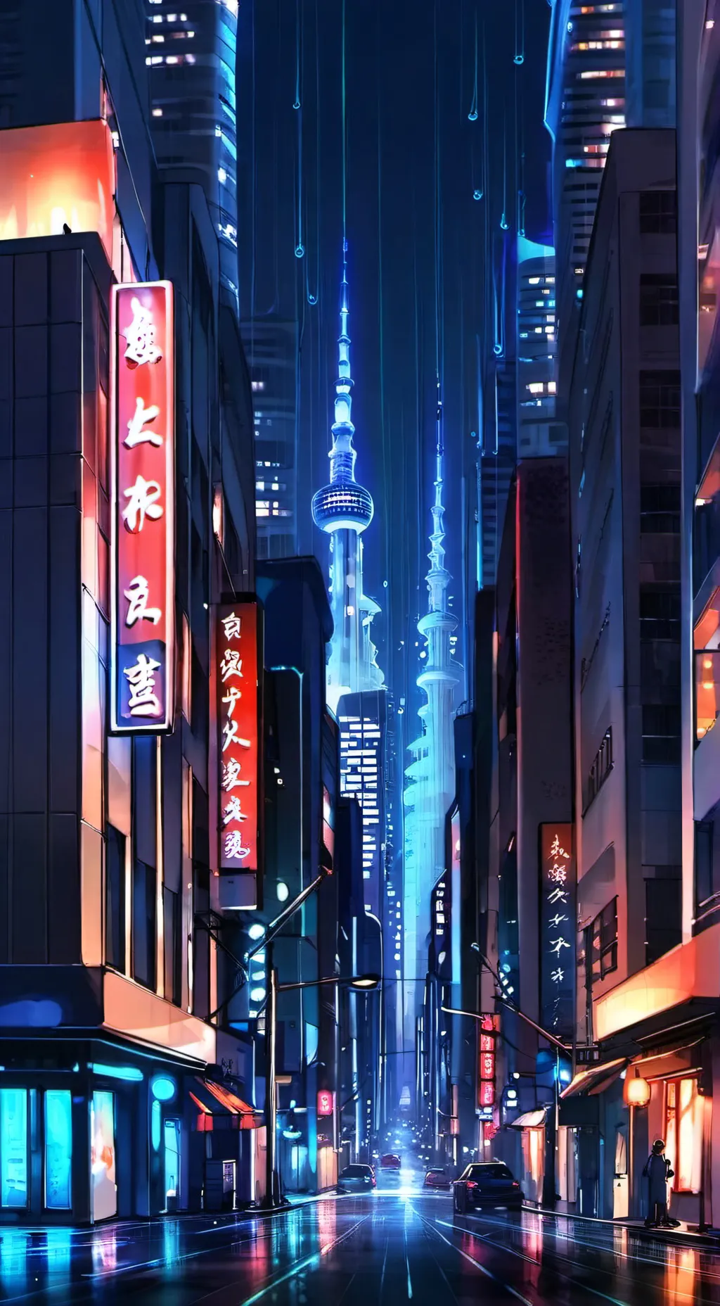 ai character: Kny × Mha  background