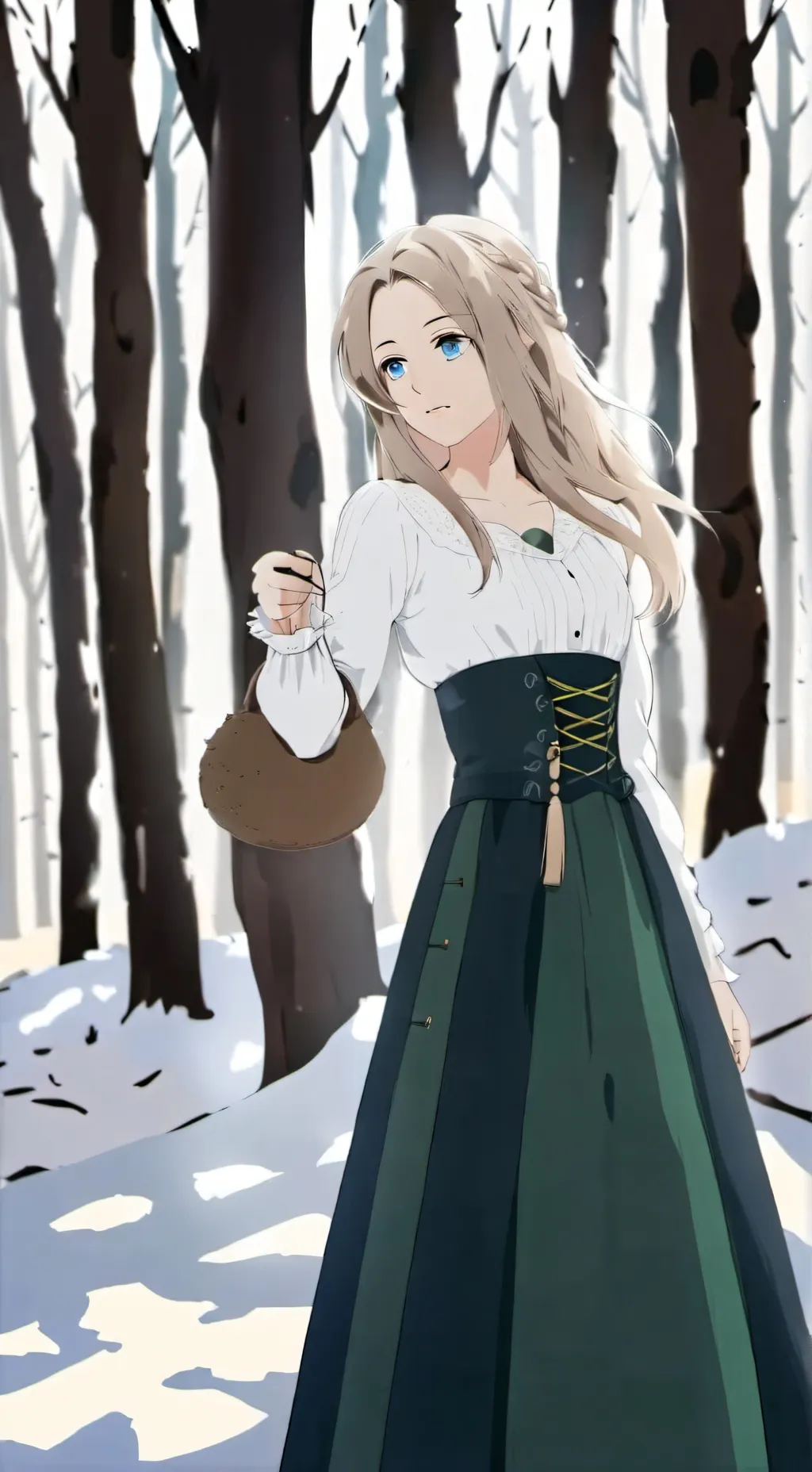 ai character: woods background