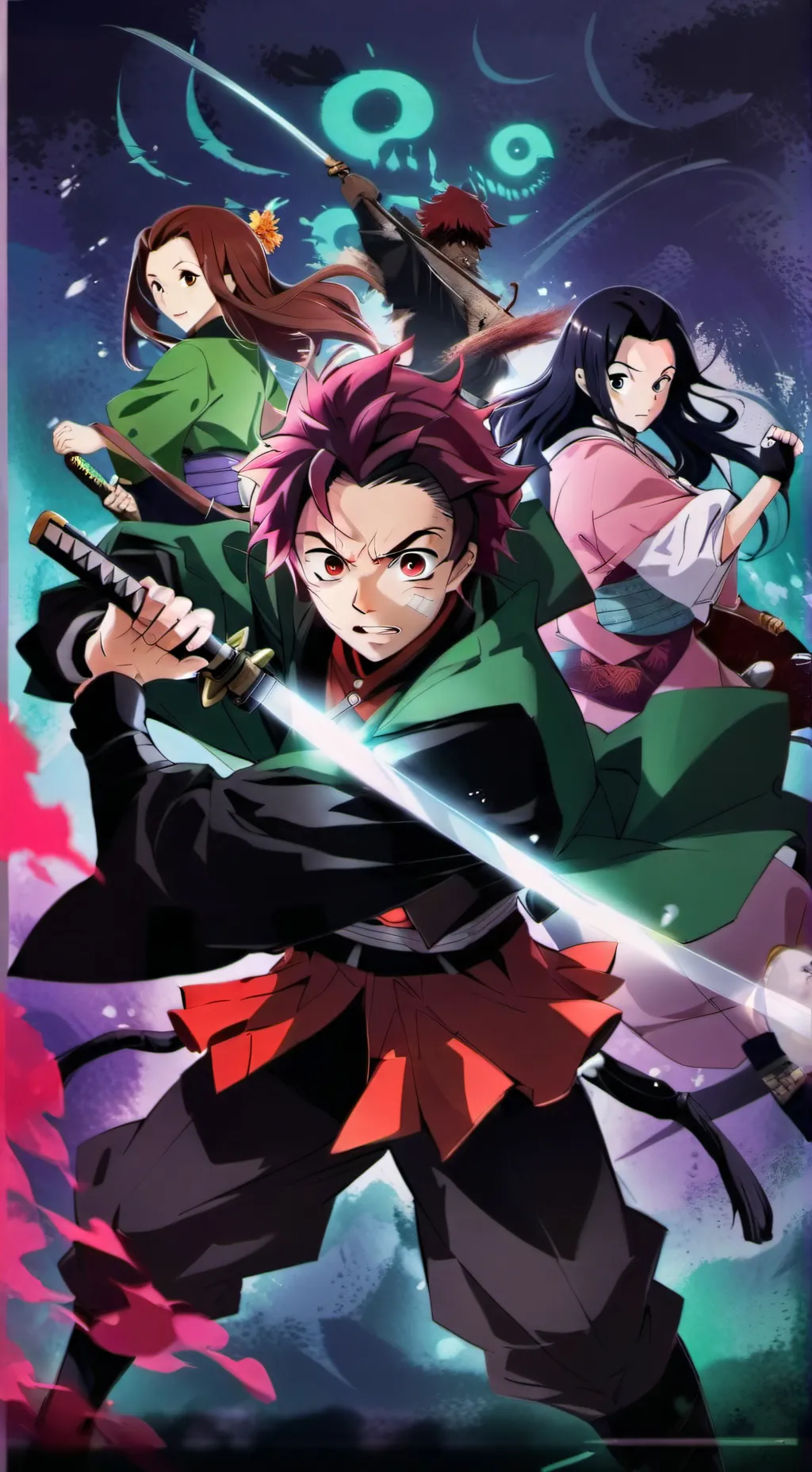 ai character: Demon Slayer (Kny) background