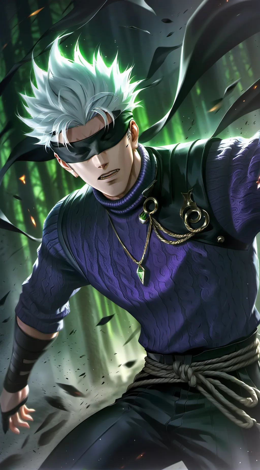 ai character: Gojo Satoru background