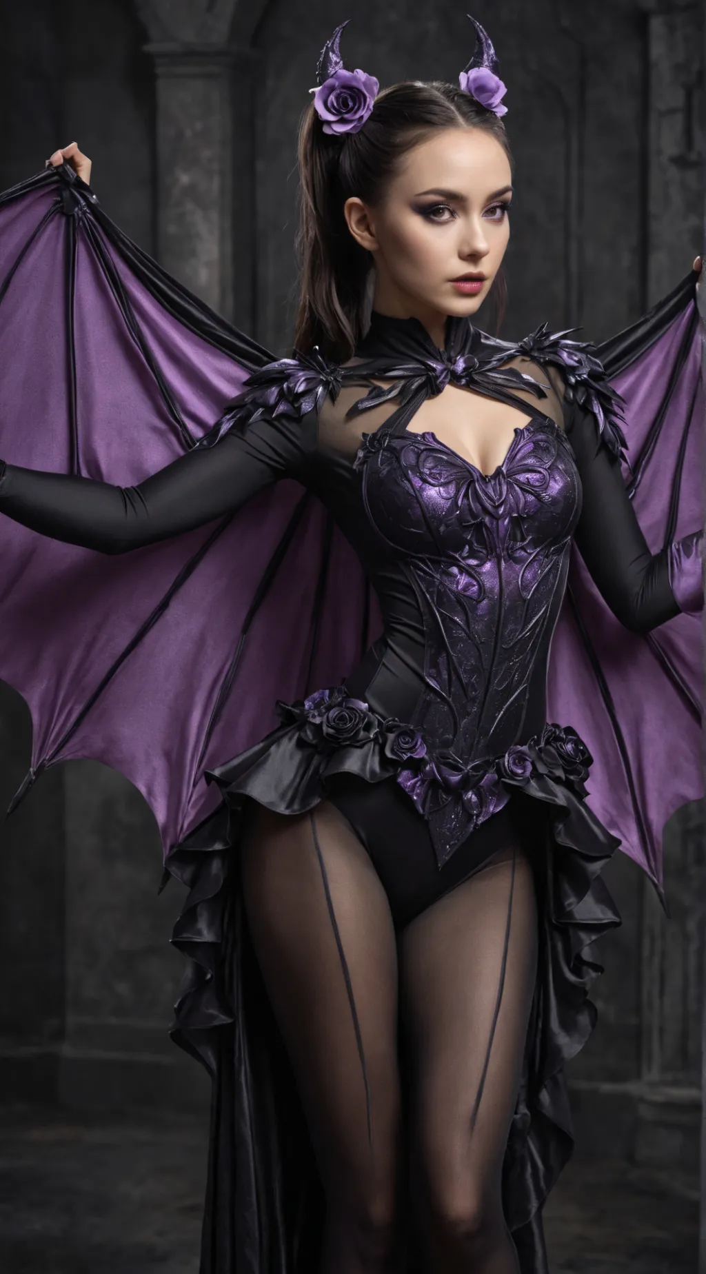 ai character: Lilith Lavende background