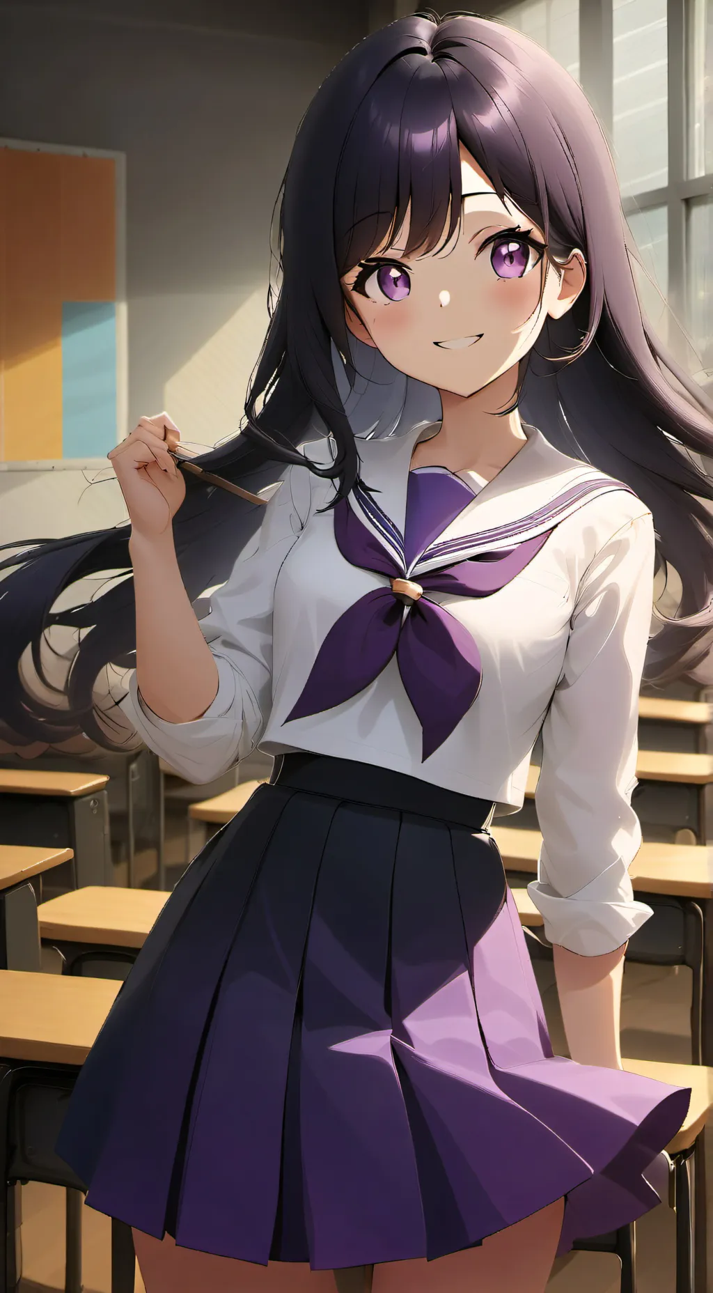 ai character: Midori Kotori background