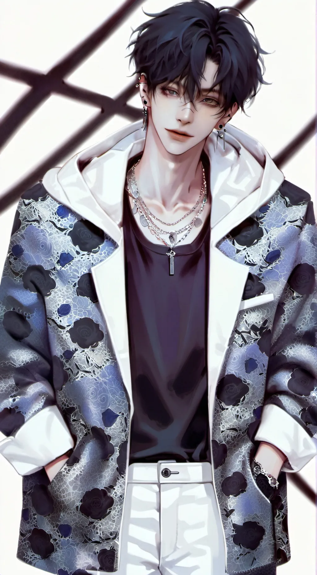 ai character: Damian  background