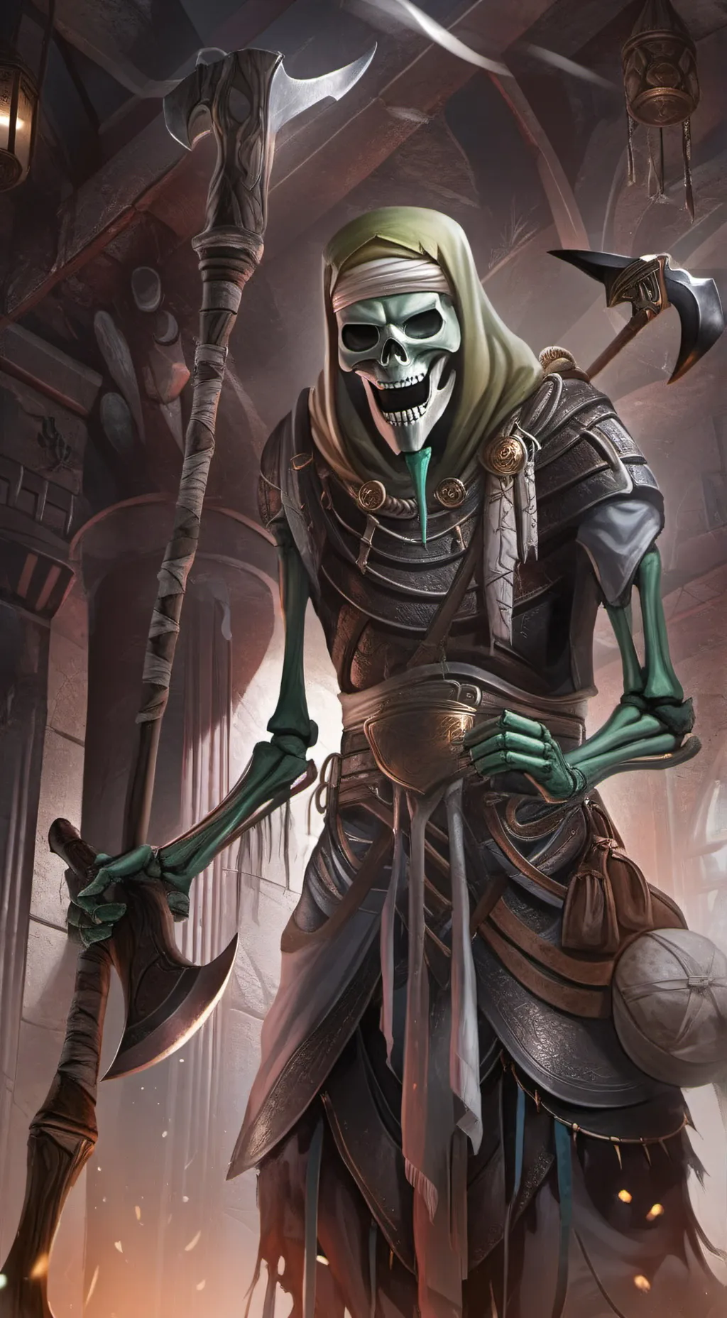 ai character: Gold Curser background