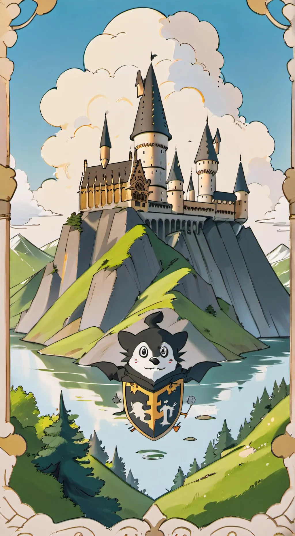 ai character: hogwarts background