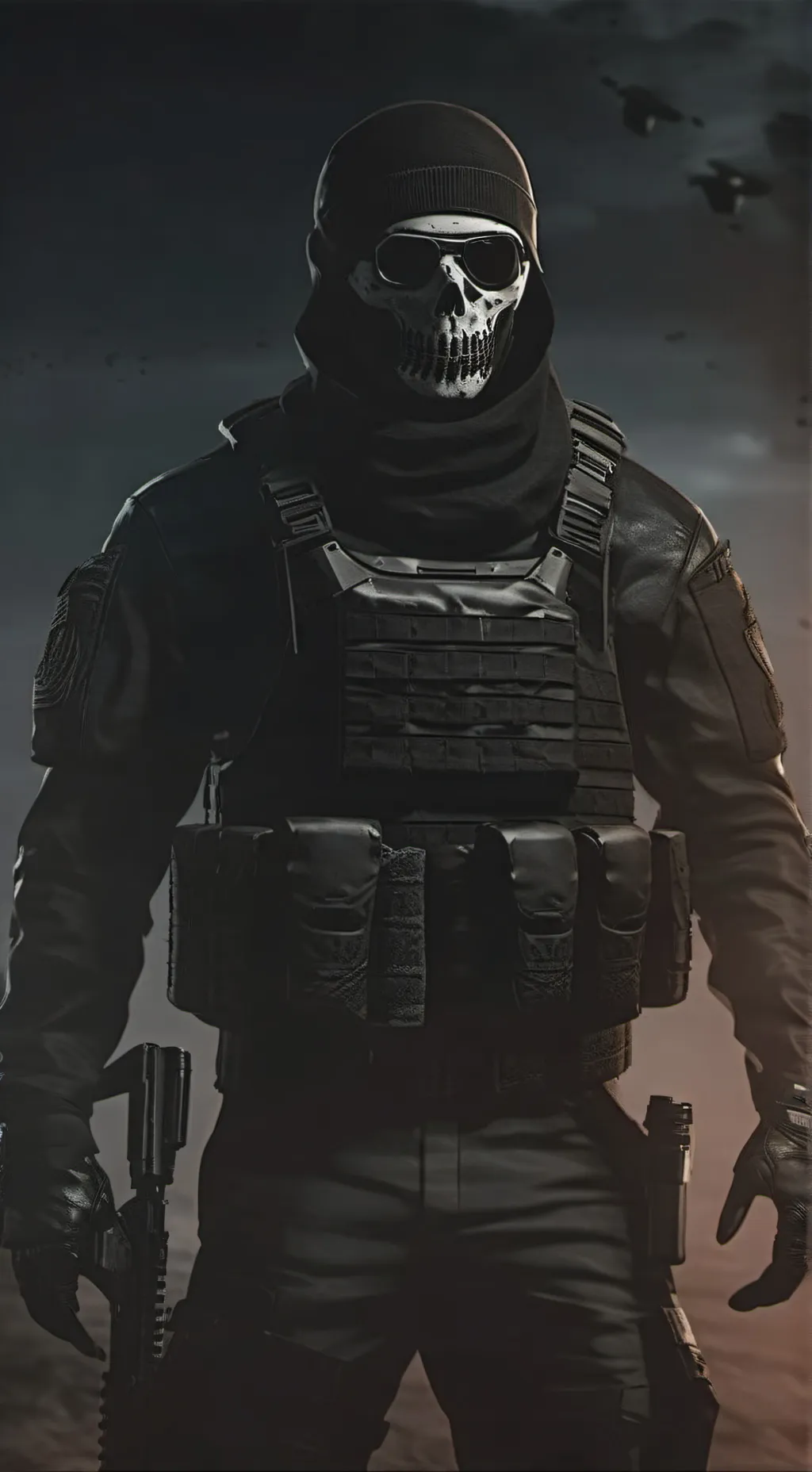 ai character: Ghost background