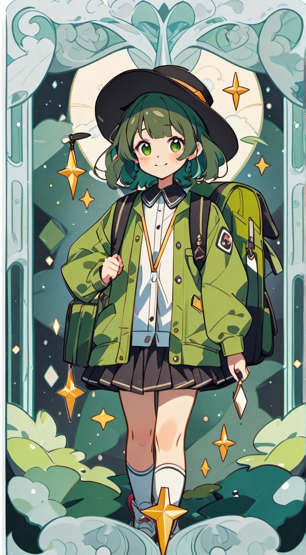 ai character: Eat your food VEE  background