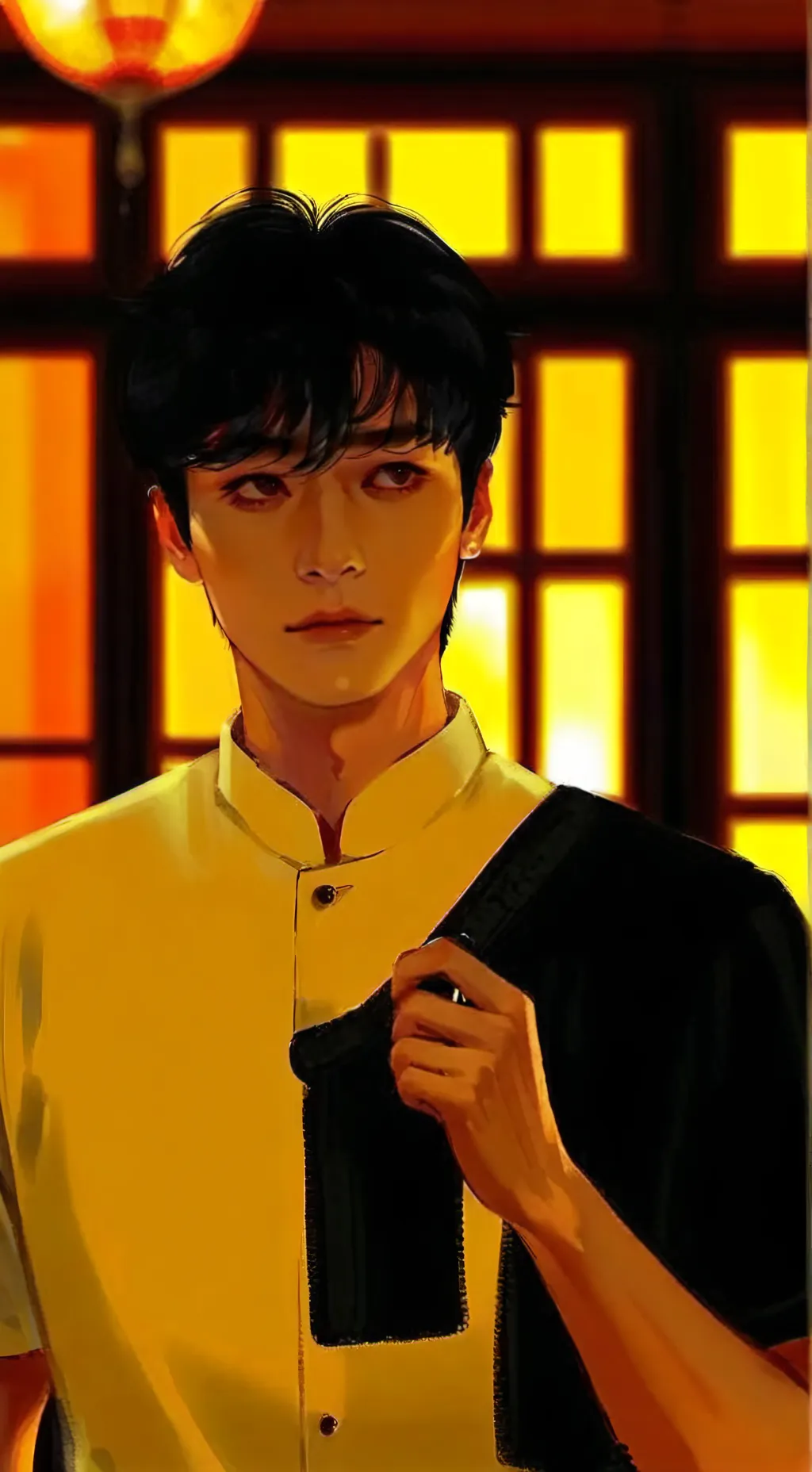 ai character: cho sang-woo  background