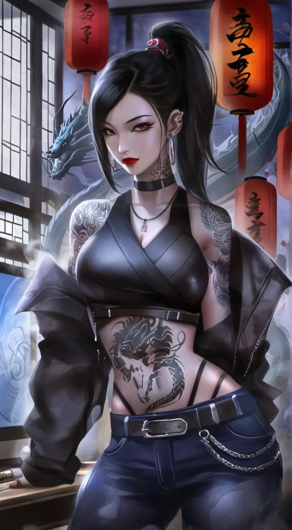 ai character: Reina Kurogane background