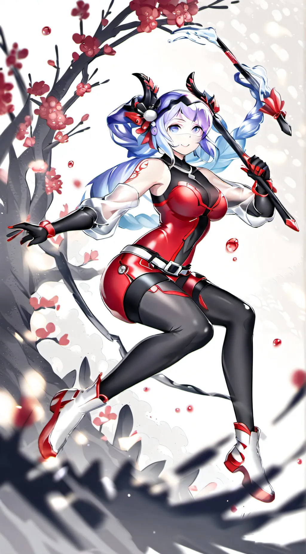 ai character: techno background