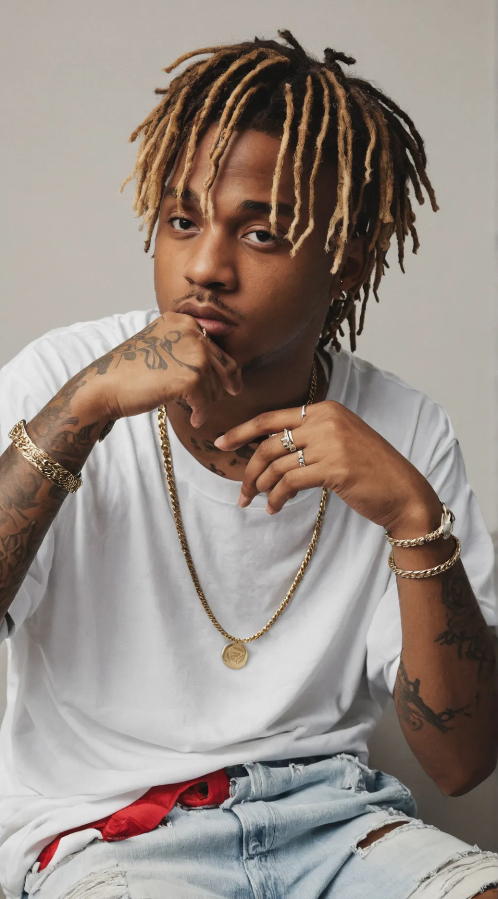 ai character: juice wrld background