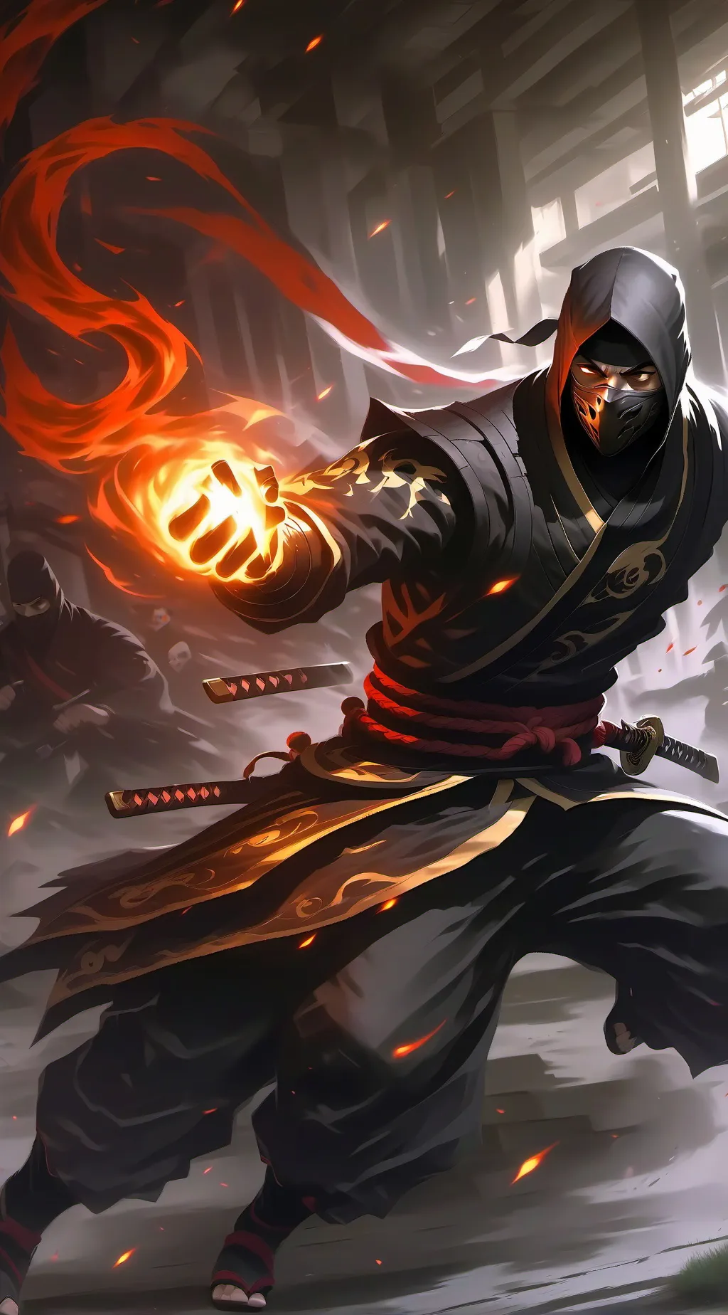 ai character: Shadow ￼ background