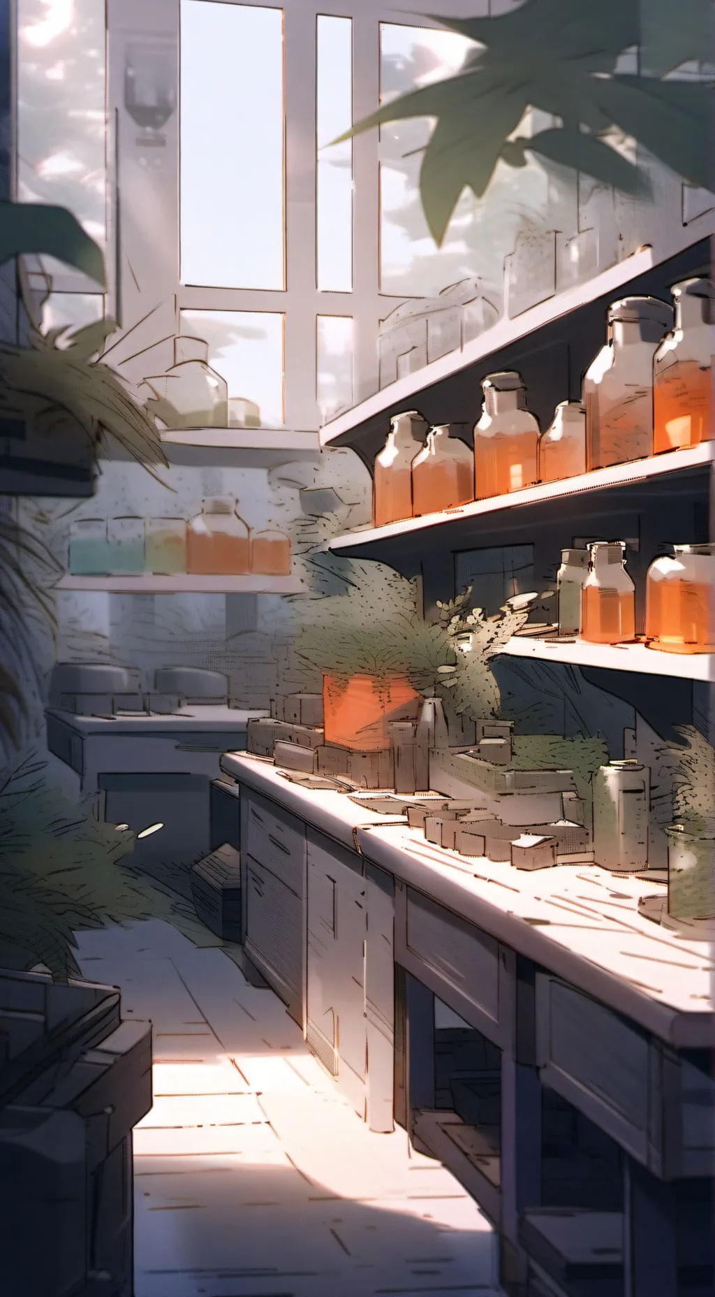 ai character: The lab background