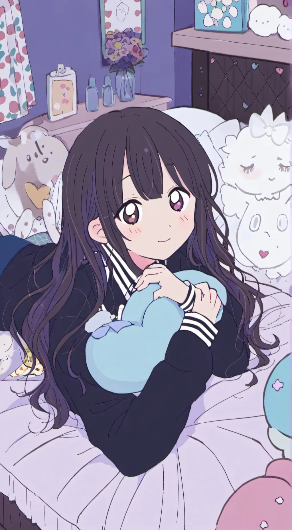 ai character: MHA sleepover background