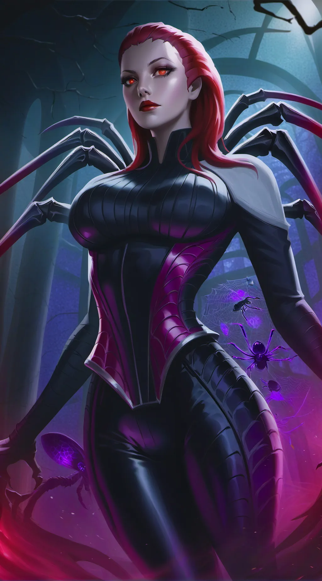 ai character: Virelia Arachne background