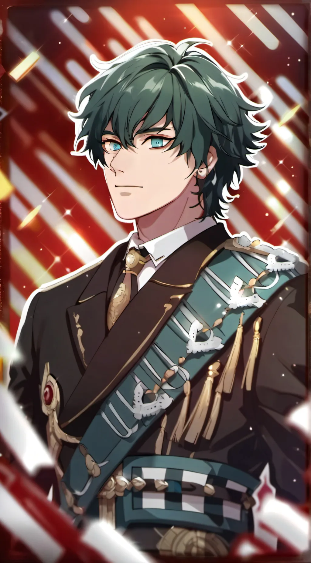 ai character: MHA army  background