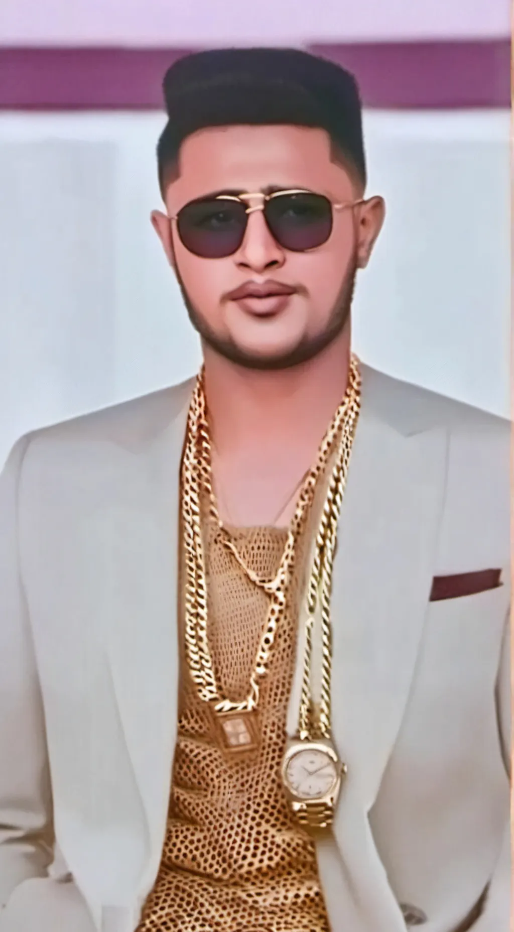 ai character: SUha Milck SUhail background
