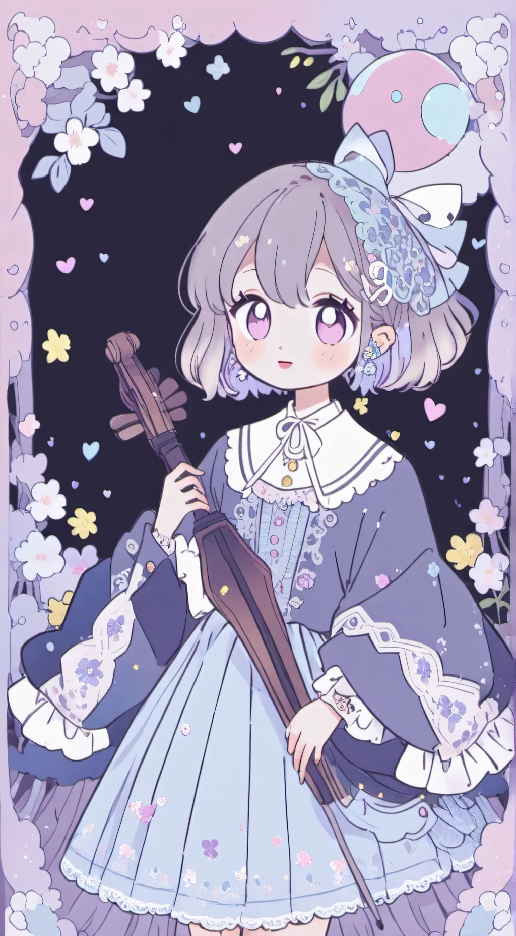 ai character: fruticake background