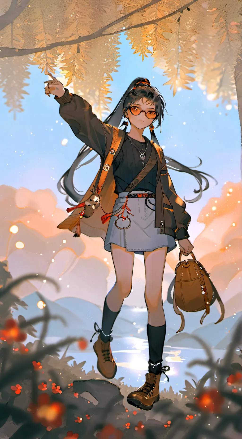 ai character: Queena Lin background