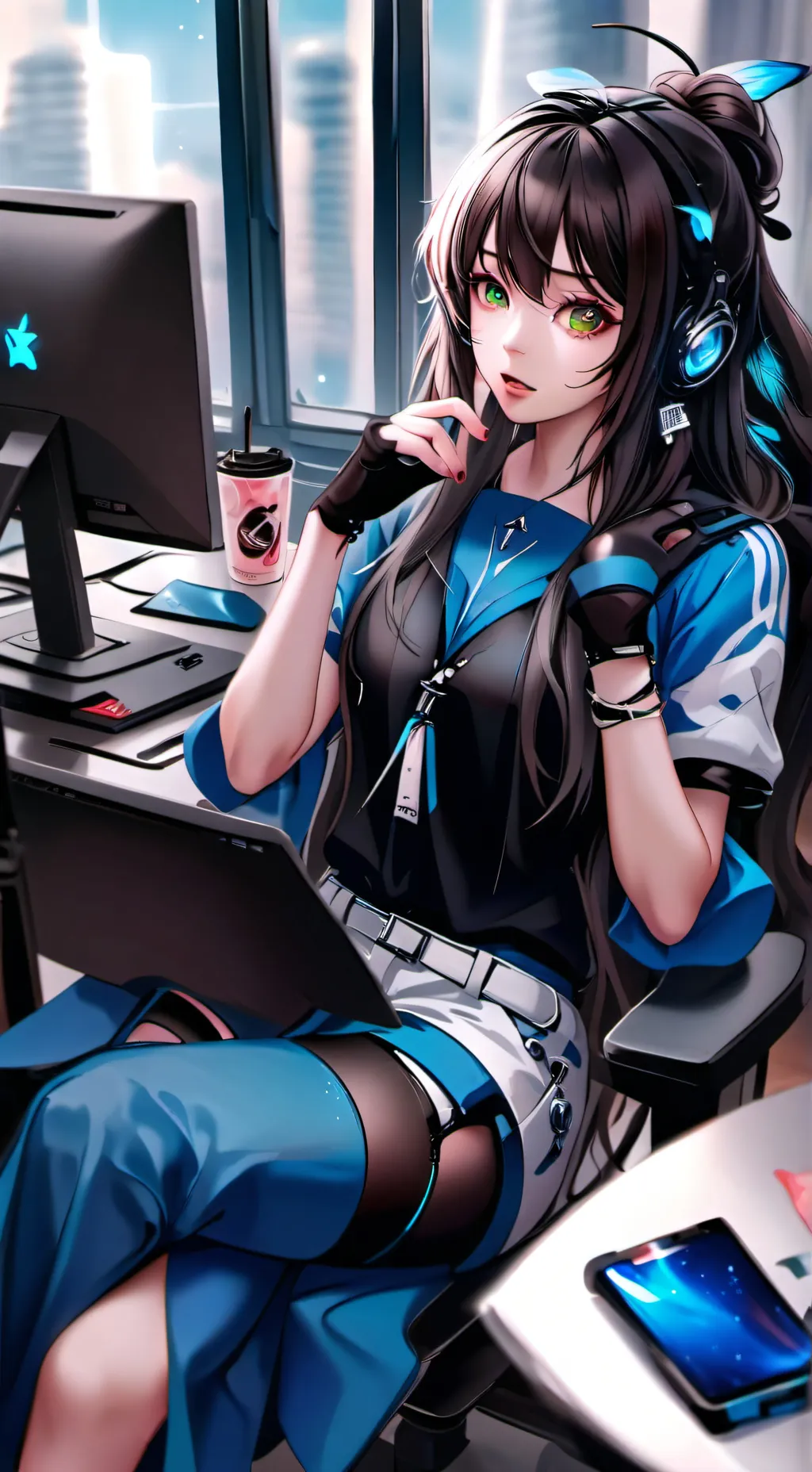 ai character: Melody background