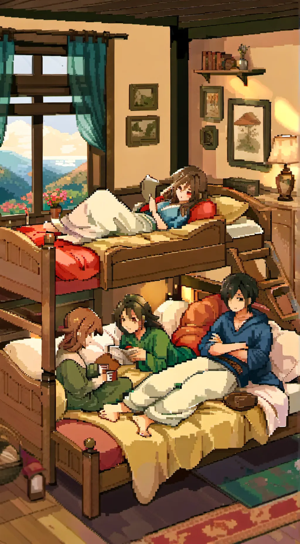 ai character: sleepover 1 background