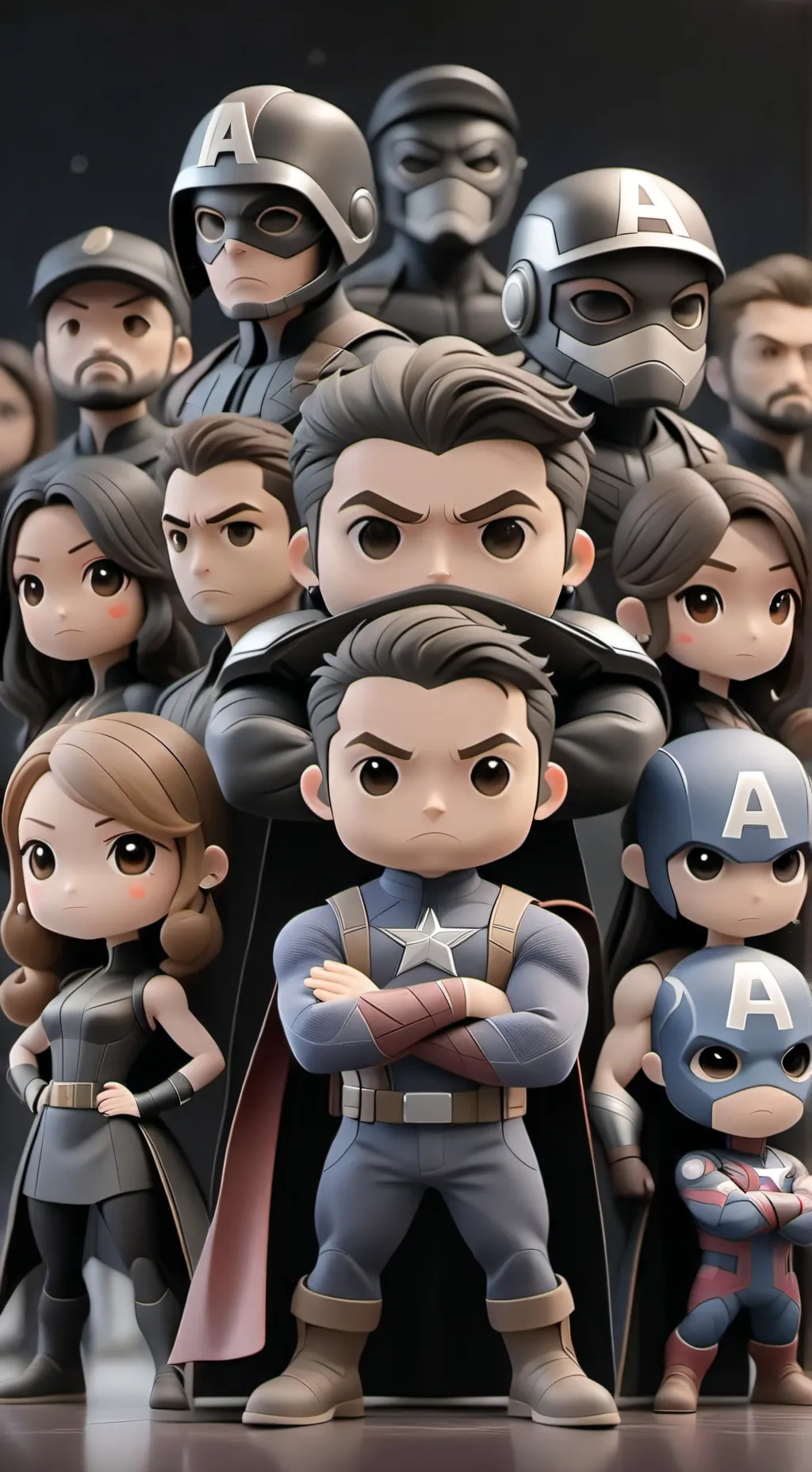 ai character: Epic×Avengers  background