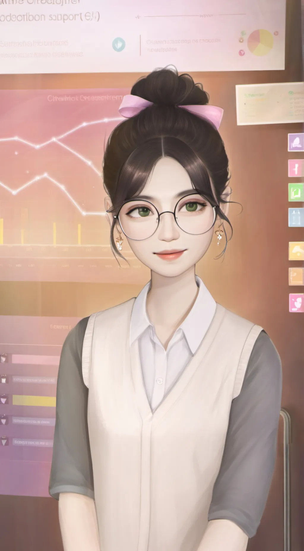 ai character: The Crowd Diagnoser's Triumph background