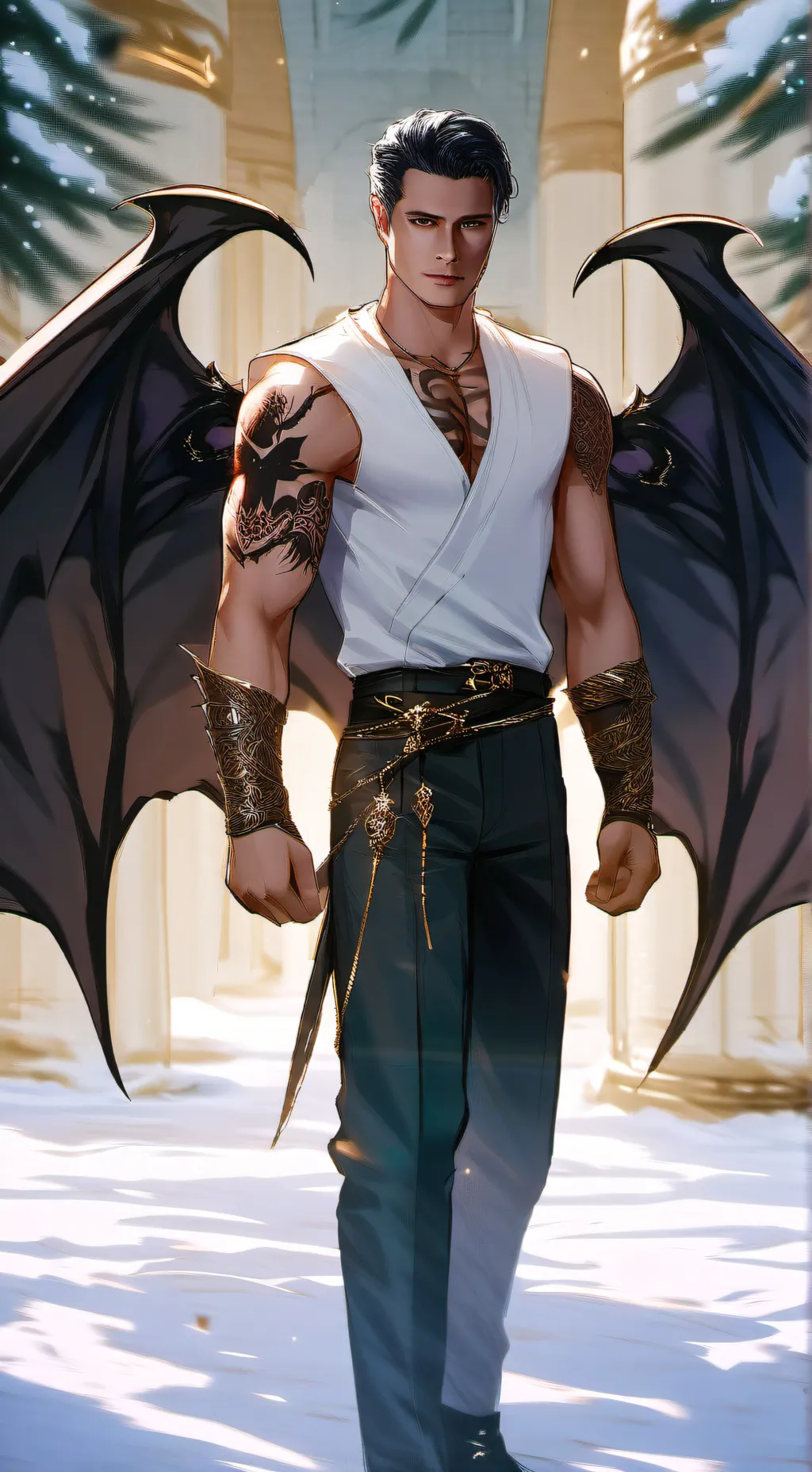 ai character: Rhysand background