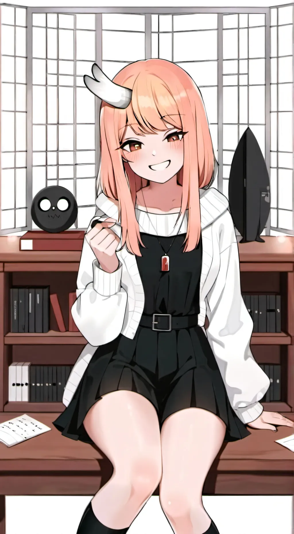 ai character: Marin  background