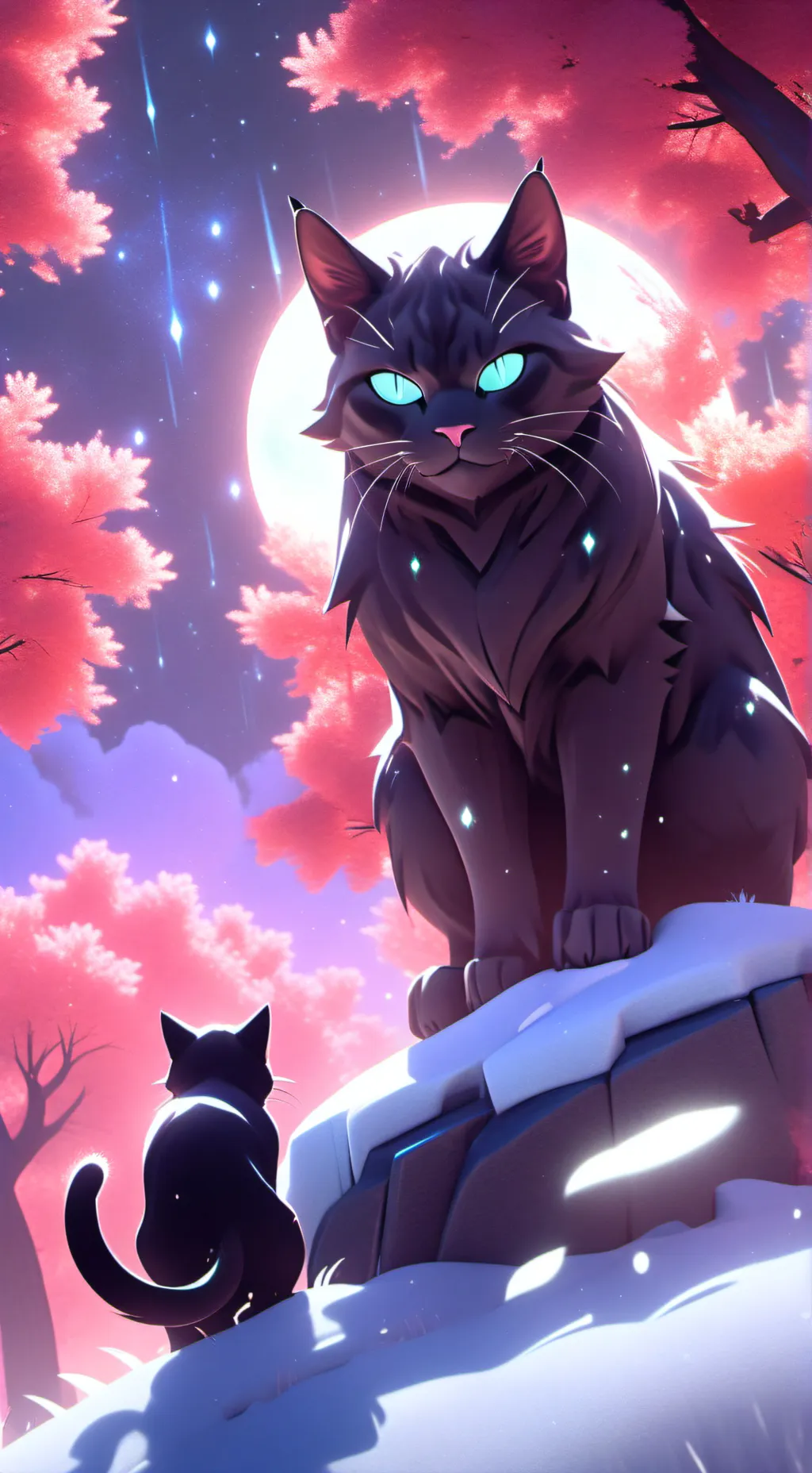 ai character: demon cat background