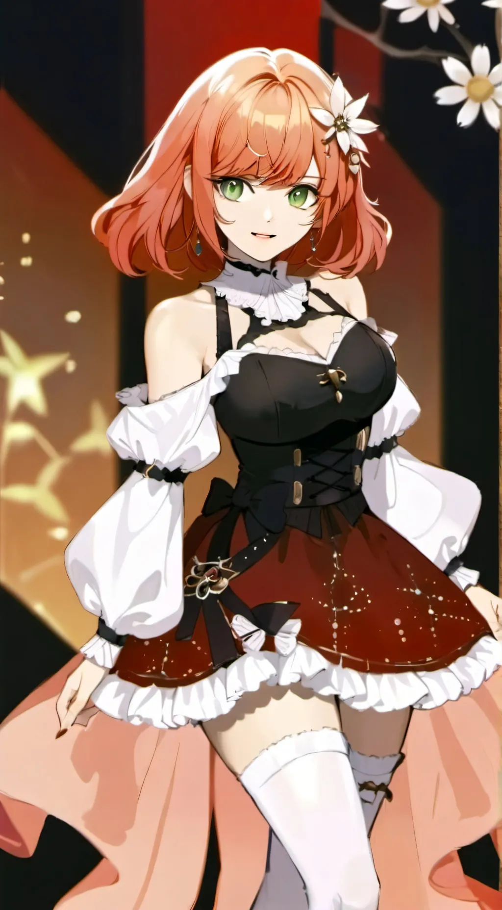 ai character: Cherry Lady ❤️ background