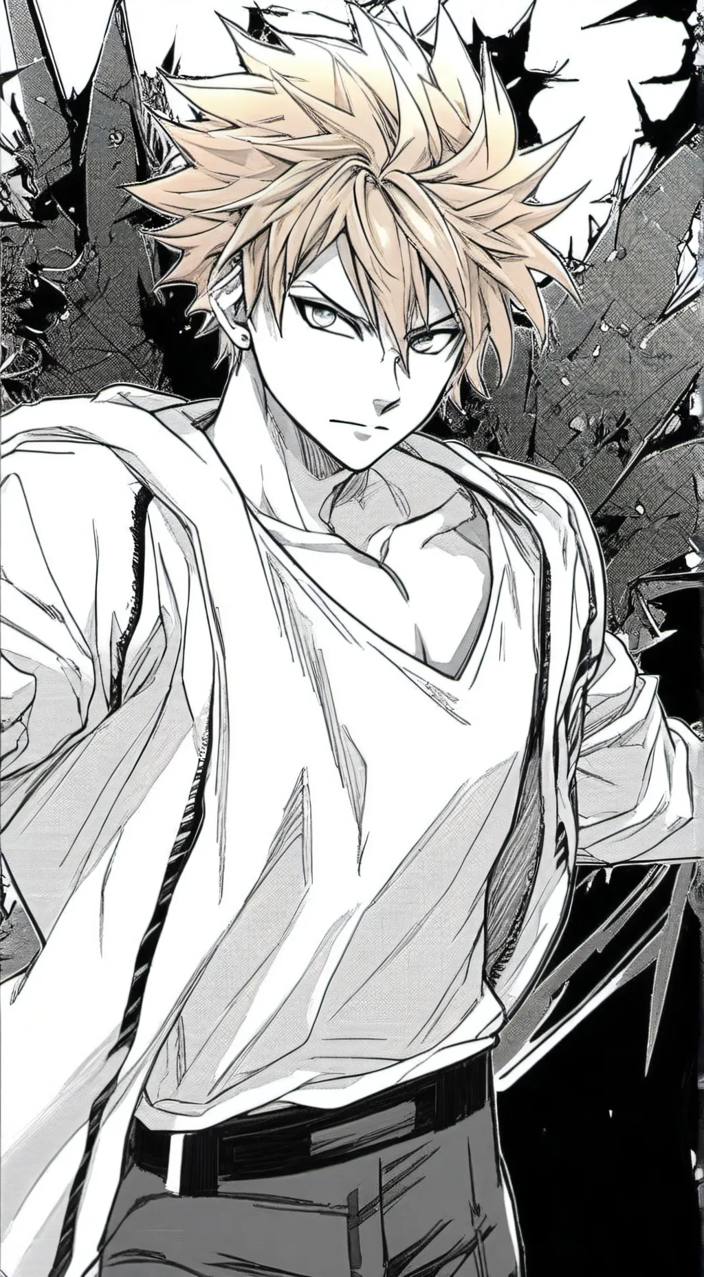 ai character: Bakugo  background
