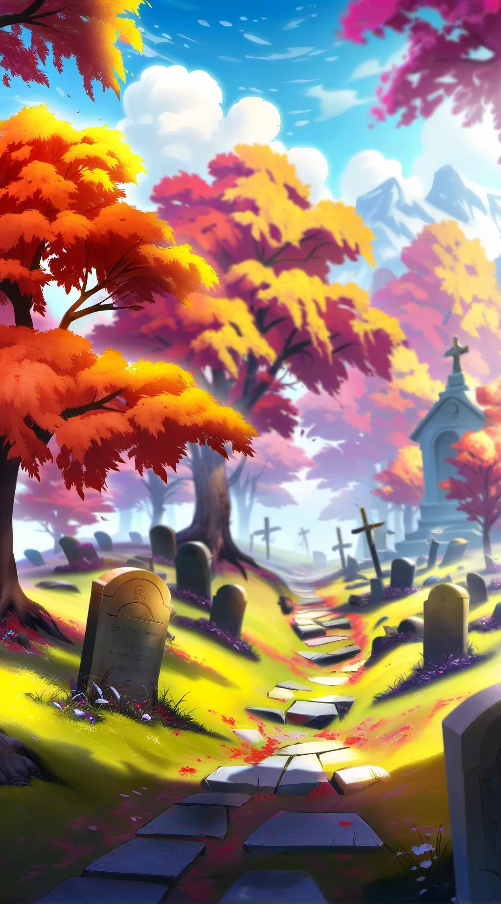 ai character: Mineta's grave background