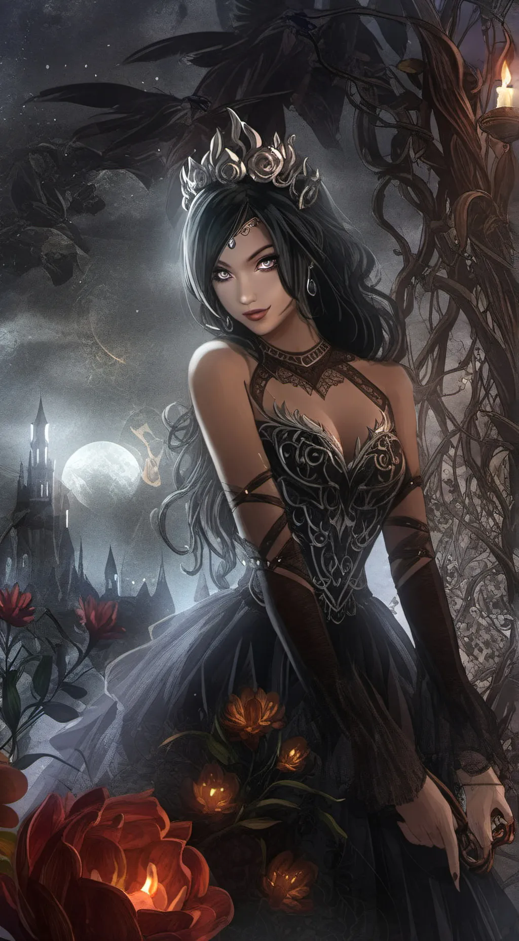 ai character: Evil Aphmau  background