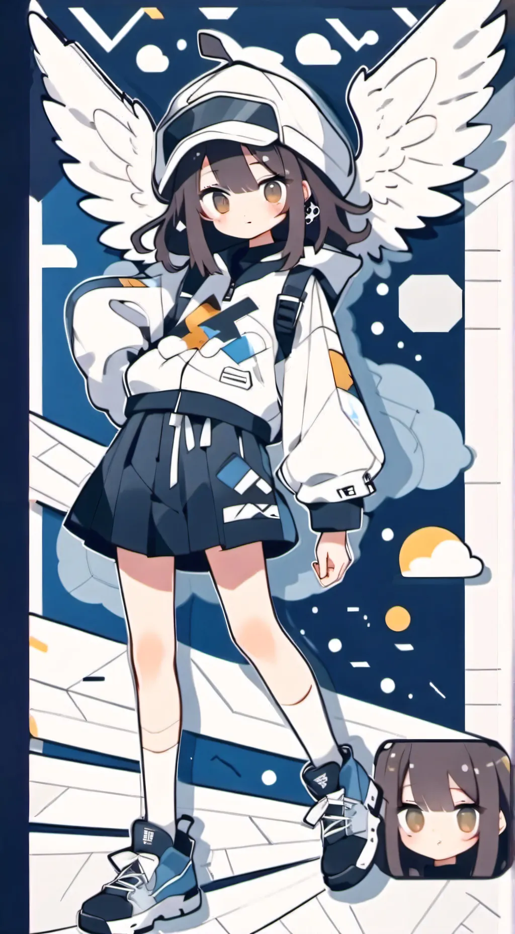 ai character: friends ♀️ background