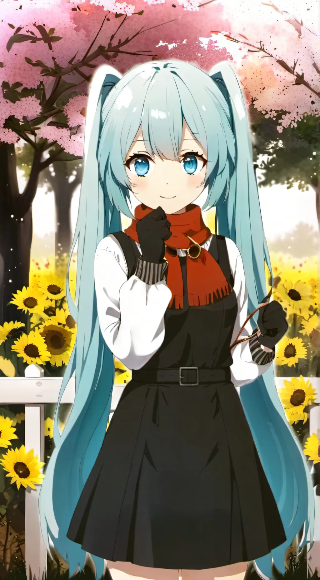 ai character: Hatsune Miku background