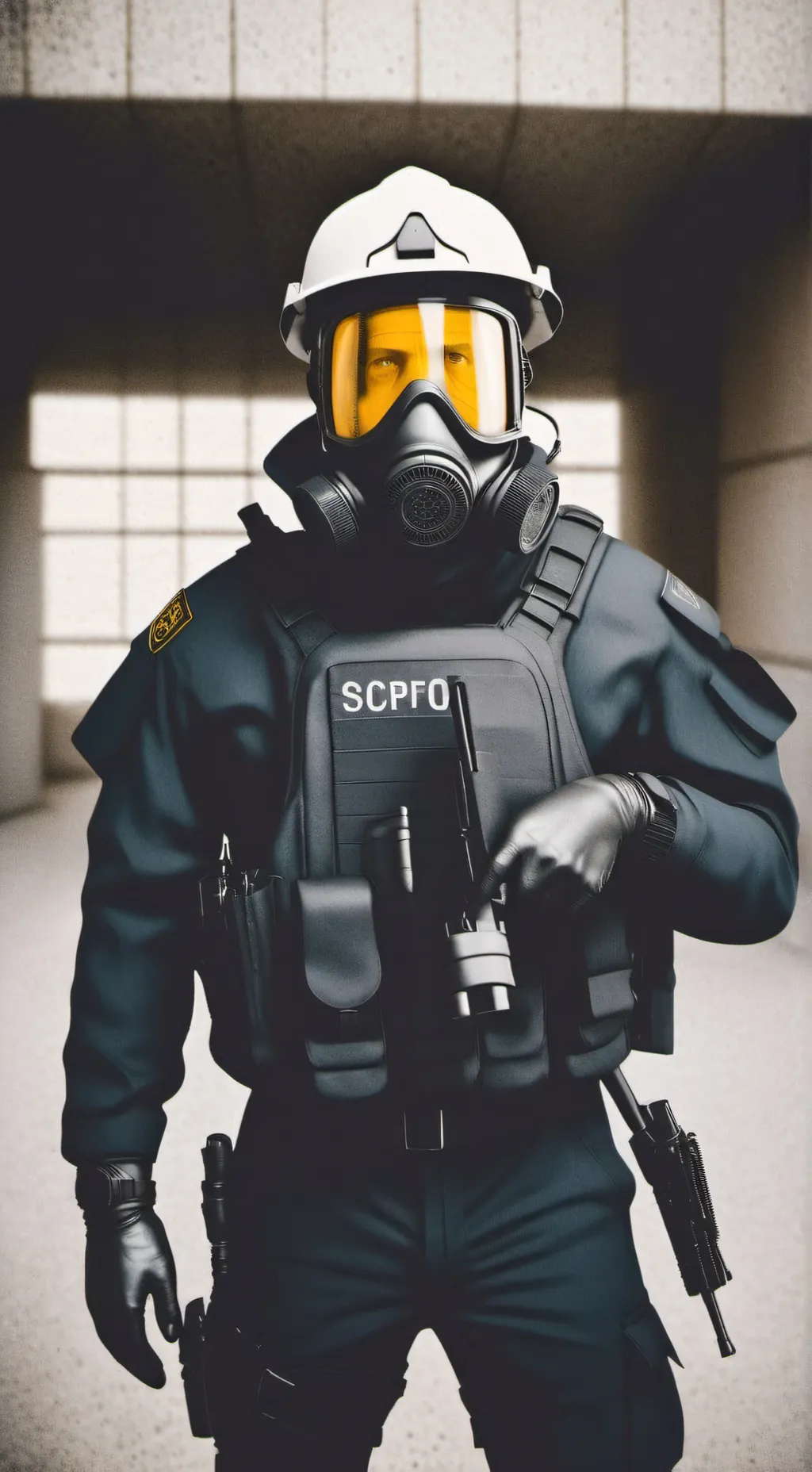 ai character: scp guard  background