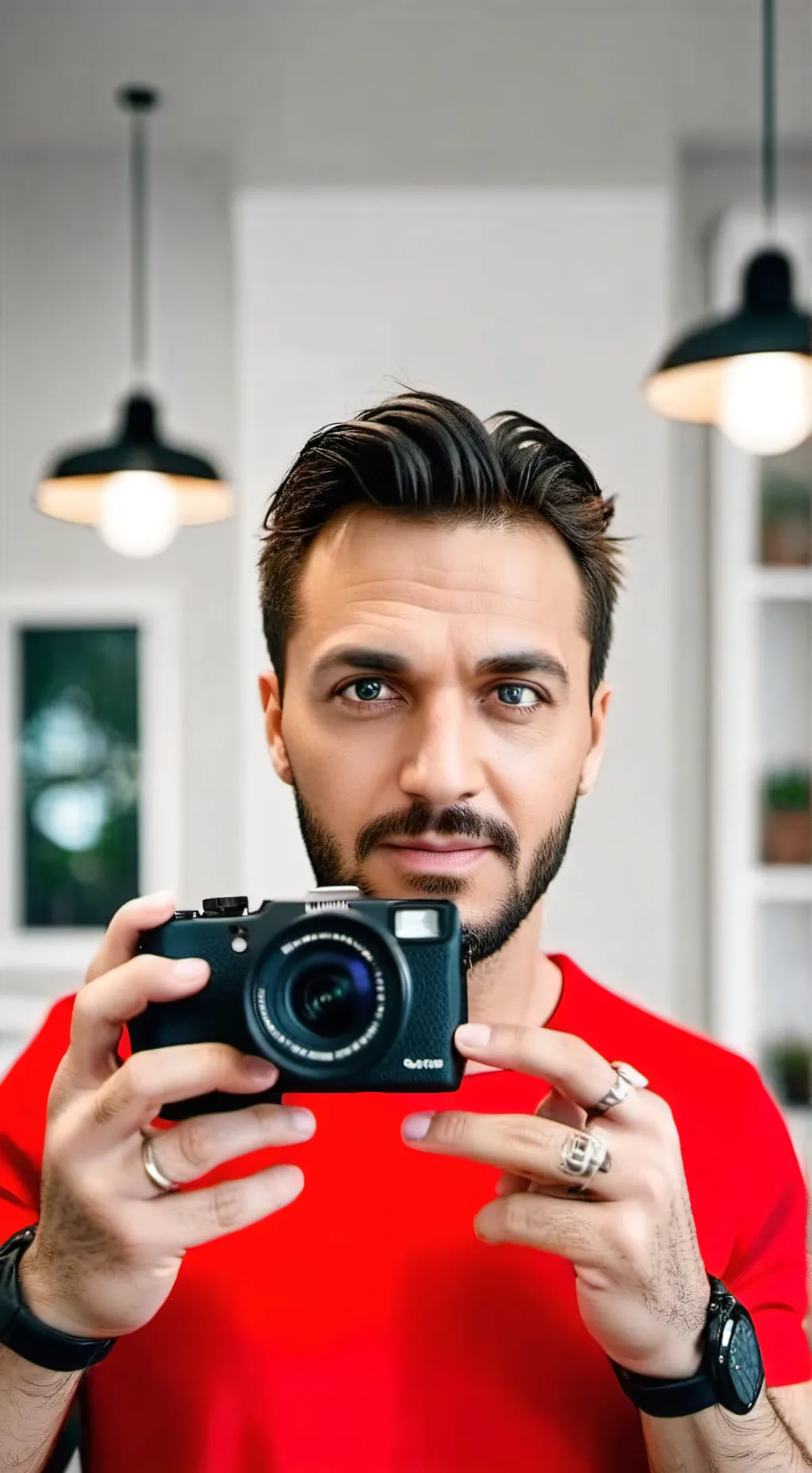 ai character: The Recursive Vlogger background
