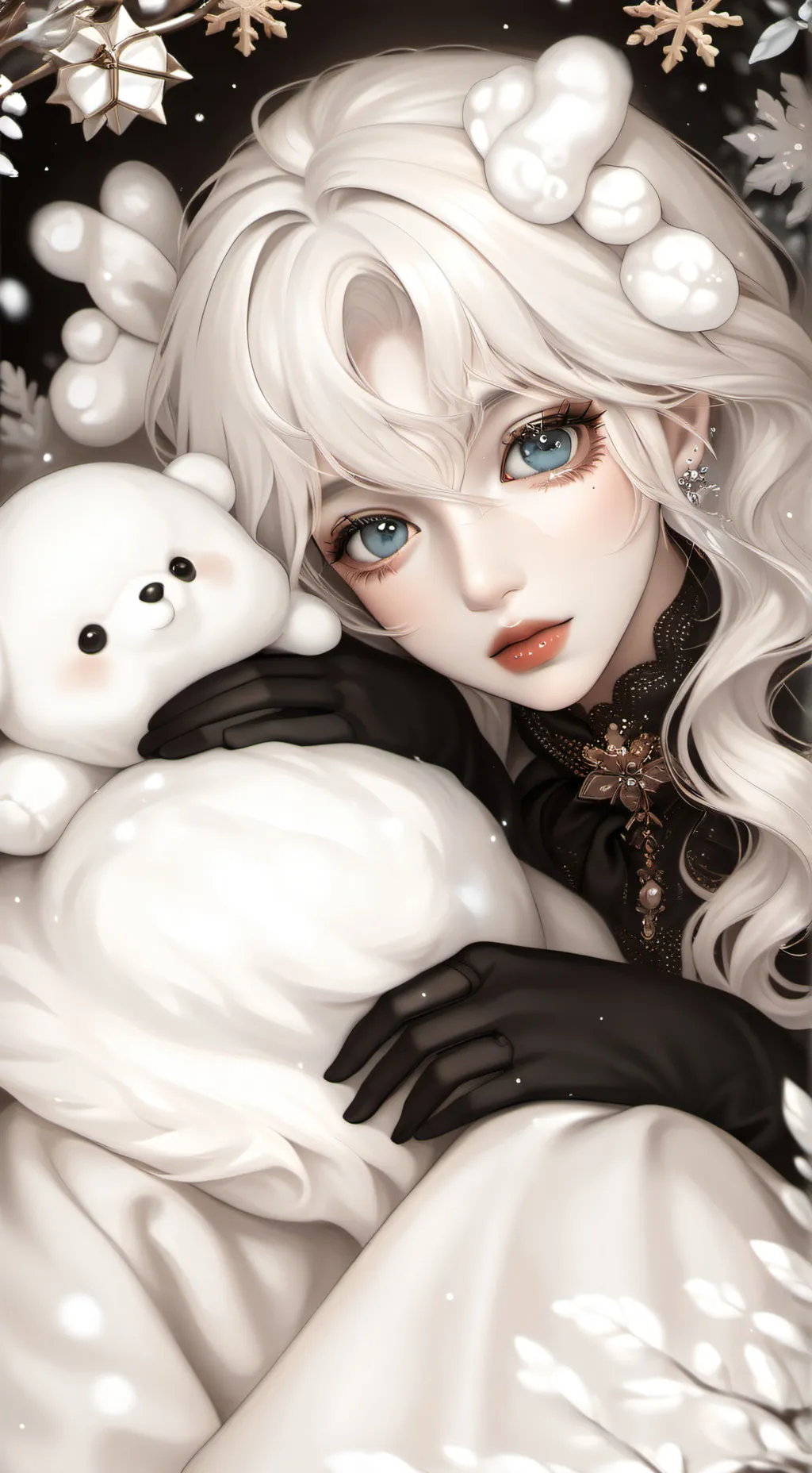 ai character: mha xmas background